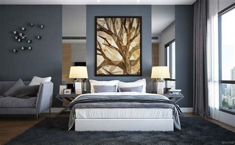 slate gray bedroom interior design ideas