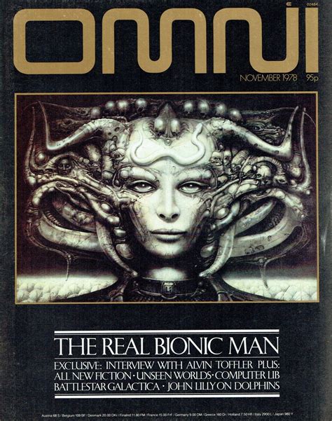 omni magazine november   real bionic man  sci fi art