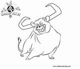 Tunes Looney Bull Coloring Pages Toro Printable Kids Adults sketch template