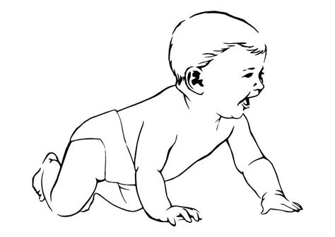 coloring page baby  printable coloring pages img