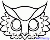 Face Fox Owl Draw Drawing Step Clipart Advertisement sketch template