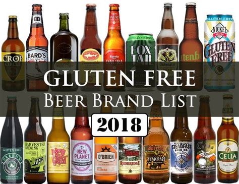 gluten free beer brands 2018 list best gluten free beers gluten
