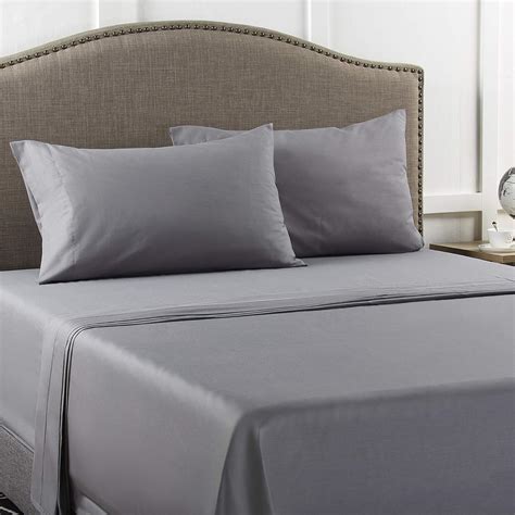 thread count flat bed sheet  egyptian cotton double king super