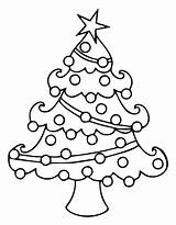 Tree Christmas Clip Coloring Printable Drawing Printablee Via sketch template