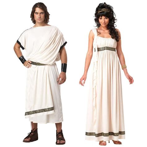Men Women Sexy Greek Rome God Goddess Costume Halloween White Greek