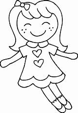 Doll Clipart Coloring Clip Dolly Dolls Outline Rag Cute Barbie Baby Cliparts Kids Toy Drawing Pages Library Sweetclipart Use Presentations sketch template