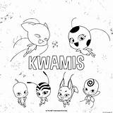 Miraculous Kwamis Kwami Ladybugs Malvorlage 버그 레이디 Marinette Stiel Eis Tikki Rena Adrien Plagg Carapace Nino sketch template