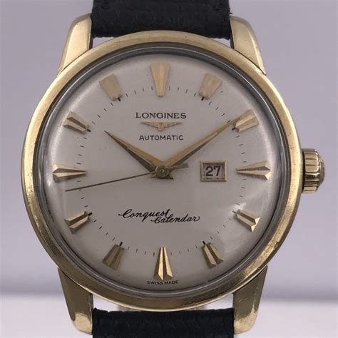 longines conquest calender vintage mens   catawiki