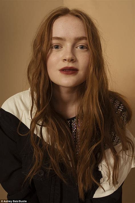 stranger things sadie sink glams up for spread daily mail online