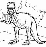 Coloring Rex Dinosaur Pages Kids Popular sketch template