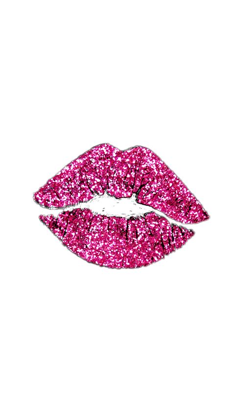 Stickers Glitter Lips Kiss Pink Sparkle Sexy Ftesticker