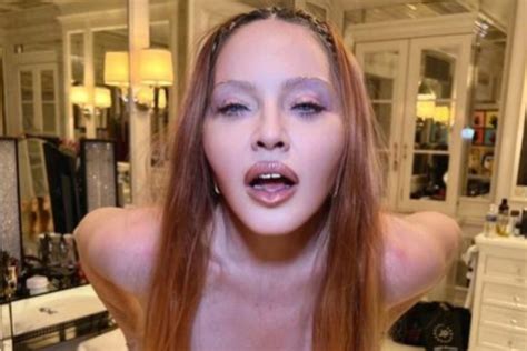 madonna posts topless   social media  show   comfortable
