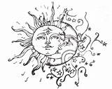 Mond Tattoos Sonne Zeichnung Attract Opposites Zon Maan Besuchen Henna Draw Getdrawings Tatuajes Sterne Yin Tattoocollection Indische Youuuu Mandalas sketch template