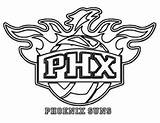 Suns Logos Phx Sheets Colorpages Scribblefun sketch template