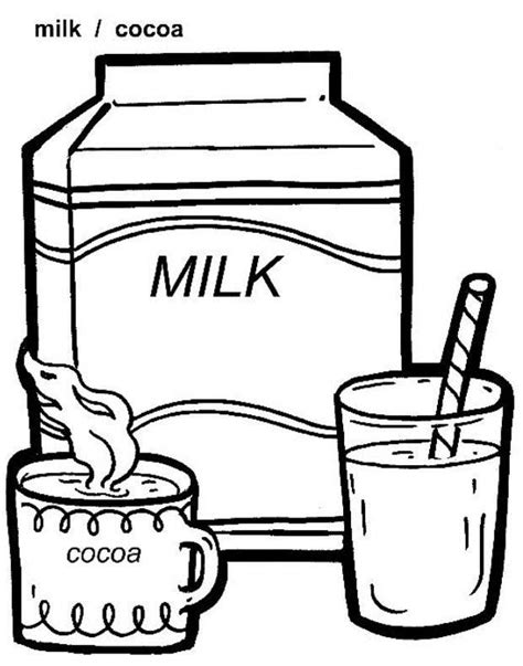 milk coloring pages
