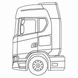 Kleurplaat Vrachtwagen Camiones Scania Topkleurplaat Kleurplaten Mm sketch template