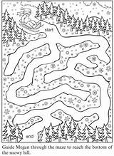 Maze Doverpublications Dover Snowy sketch template