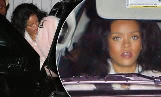 rihanna gets dressed up for another night of food and fun at giorgio baldi with friends daily