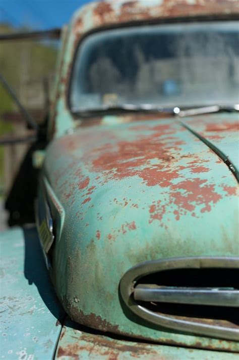 pick  truck stock image image   paint rusting