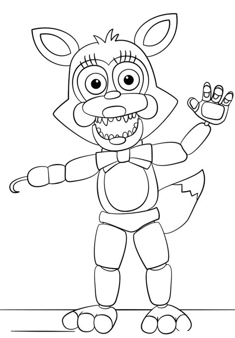 fun time freddy  colouring pages