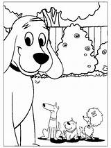 Coloring Clifford Pages Dog Friends Puppy Giant Its Printable Small Days Book Kids Color Print Getdrawings Getcolorings Colorings sketch template