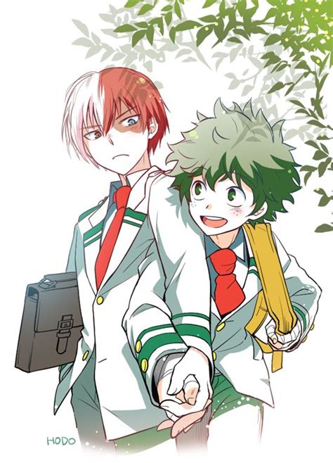 Todoroki And Midoriya Boku No Hero Academia Todoroki X