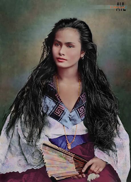 Colors For A Bygone Era A Vintage Portrait Of A Filipina Mestiza Taken