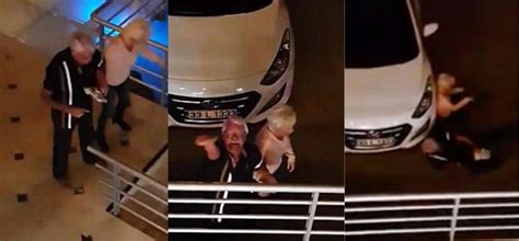 drunk elderly couple hilariously tries to make it down the stairs