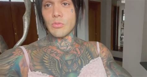 Tattooed Man Shows Off Breast Implants After Waging Bet To Reach 3m