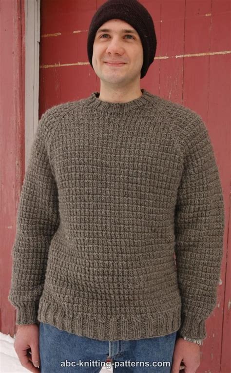 knitting pattern  mens striped jumper mikes nature