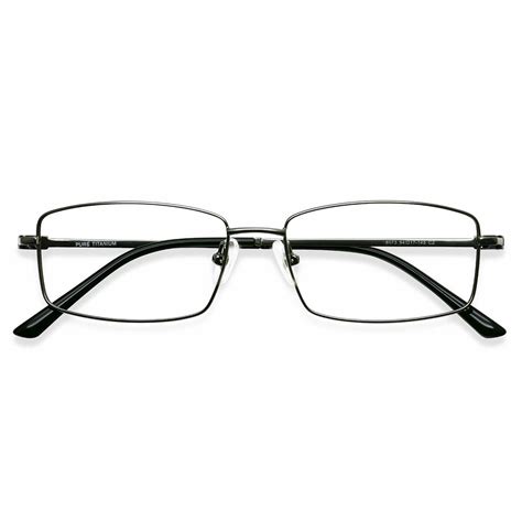 8073 rectangle gray eyeglasses frames leoptique
