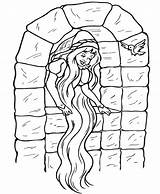 Rapunzel Coloring Pages Princess Disney Window Printable Tangled Tower Kids Looking Fairy Tales Popular Leaning Tale Gif Prince Choose Board sketch template