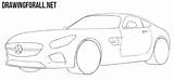 Drawing Mercedes Tutorial Benz Car Draw Drawingforall Step sketch template