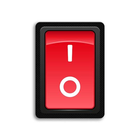 premium vector red icon    toggle switch button