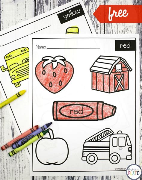 coloring sheets learning colors preschool preschool colors