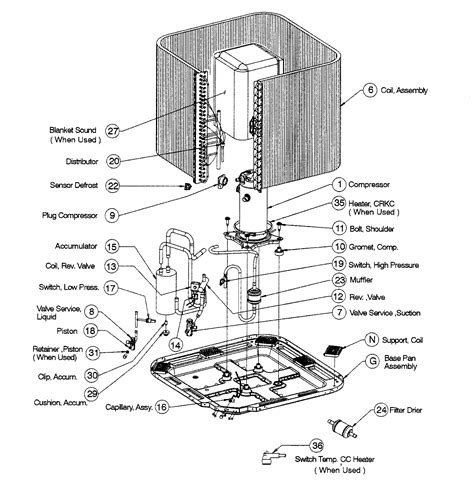 icp heat pump parts model thgkb sears partsdirect