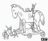 Troya Caballo Troia Griechenland Cavalo Grecia Greece Iliada Ulysse Trojan Cavallo Soldados Grecque Mythologie Pintar Antikes Antica Coloriage Troie Cheval sketch template