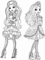 Ever After High Coloring Pages Print sketch template