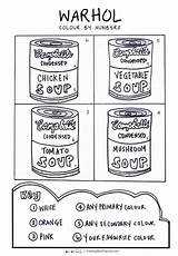 Warhol Soup Colour Niños Lezioni Educacion Bambino Arbeitsblatt Kunstunterricht Friki Orgullo Rinascimentale Programma Elementari Educazione Artistici Artistica Grundschule Lessons Tes sketch template