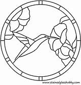 Vidrio Hummingbird Mosaico Falso Vitral Vitrales Mosaicos Patrones Stencils Minimaldesign sketch template