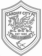 Cardiff Pages Emblema Clube sketch template