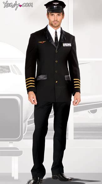 men s pilot captain costume adult pilot captain costume