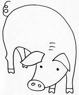 Maiale Maiali Cerdo Cochon Cammina Dibujosyjuegos Cochons Grosso Marrano Pigs Fattoria sketch template
