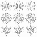 Snowflake Printable Templates Small Stencil Snowflakes Large Template Coloring Patterns Pages Shape Popsicle Stick Pattern Print Printables Christmas Whatmommydoes Outline sketch template