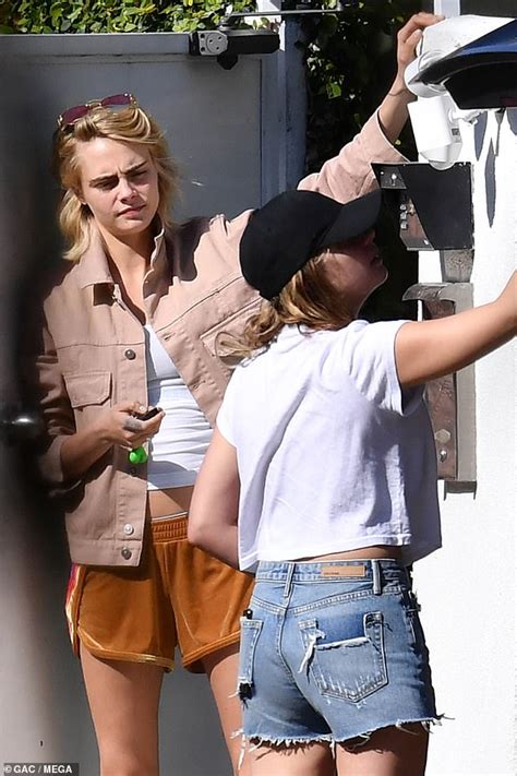 cara delevingne and ashley benson are seen with a £360 leather sex bench daily mail online