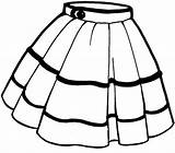 Skirt Coloring Printable Clipart Pages Categories sketch template