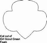 Trefoil Pattern Scout Girl Makingfriends Scouts Print Promise Shape Gs Daisy Patterns Gif sketch template