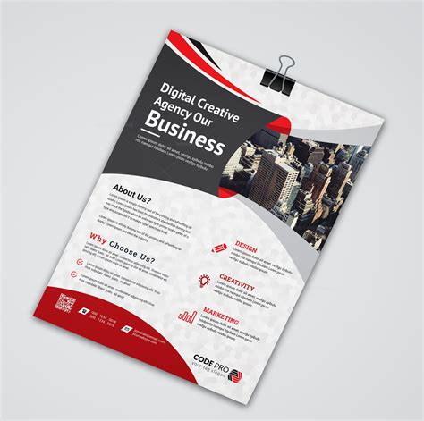 brussels creative business flyer design template  template catalog