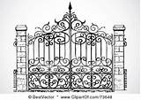 Gates Wrought Coloring Driveway sketch template
