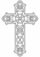 Cross Coloring Celtic Designed Pages Printable Da Colouring sketch template